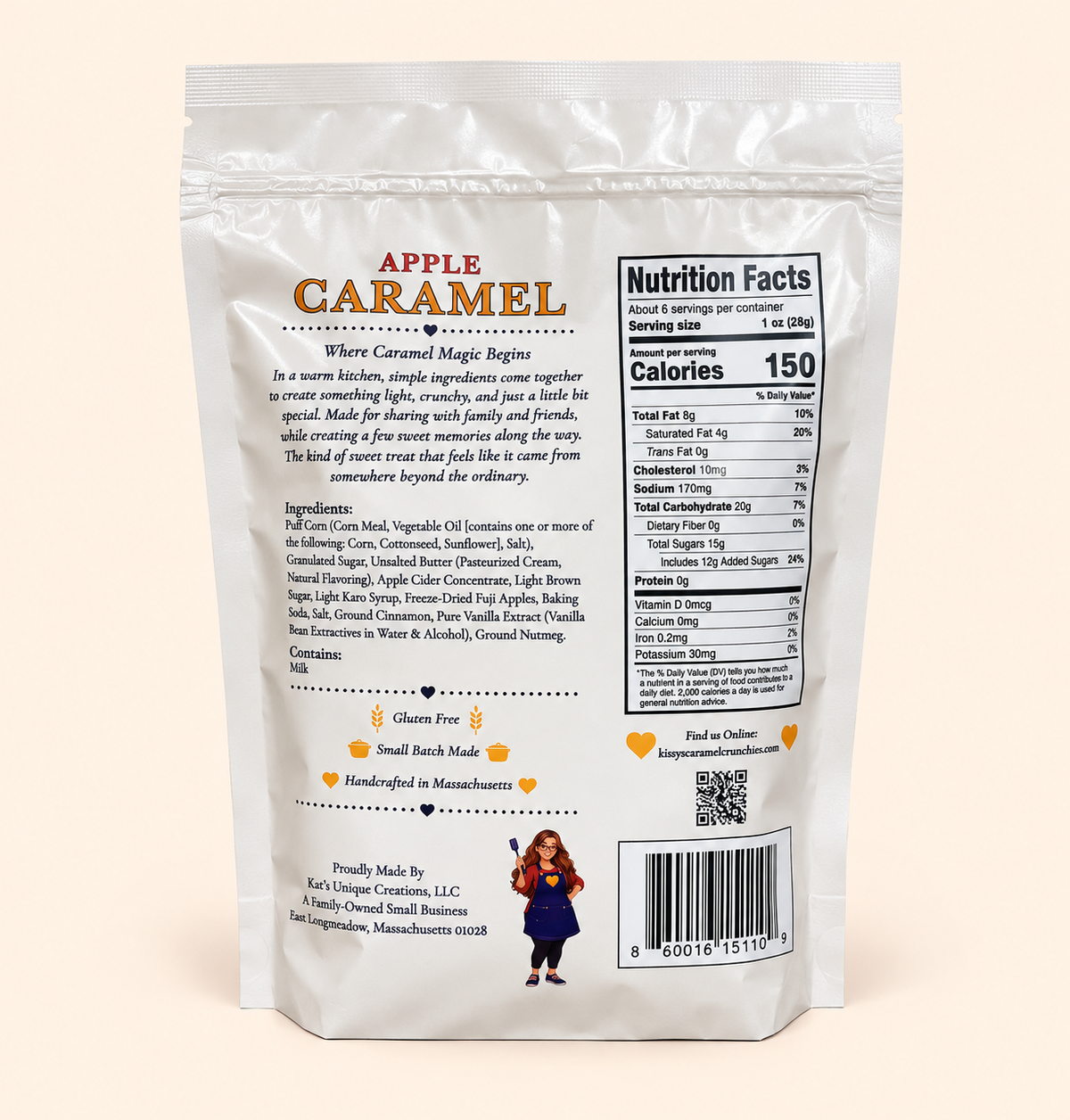 Kissy's Caramel Crunchies - Apple Caramel